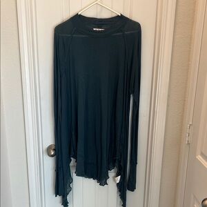We The Free Deep Teal Long Sleeve Top